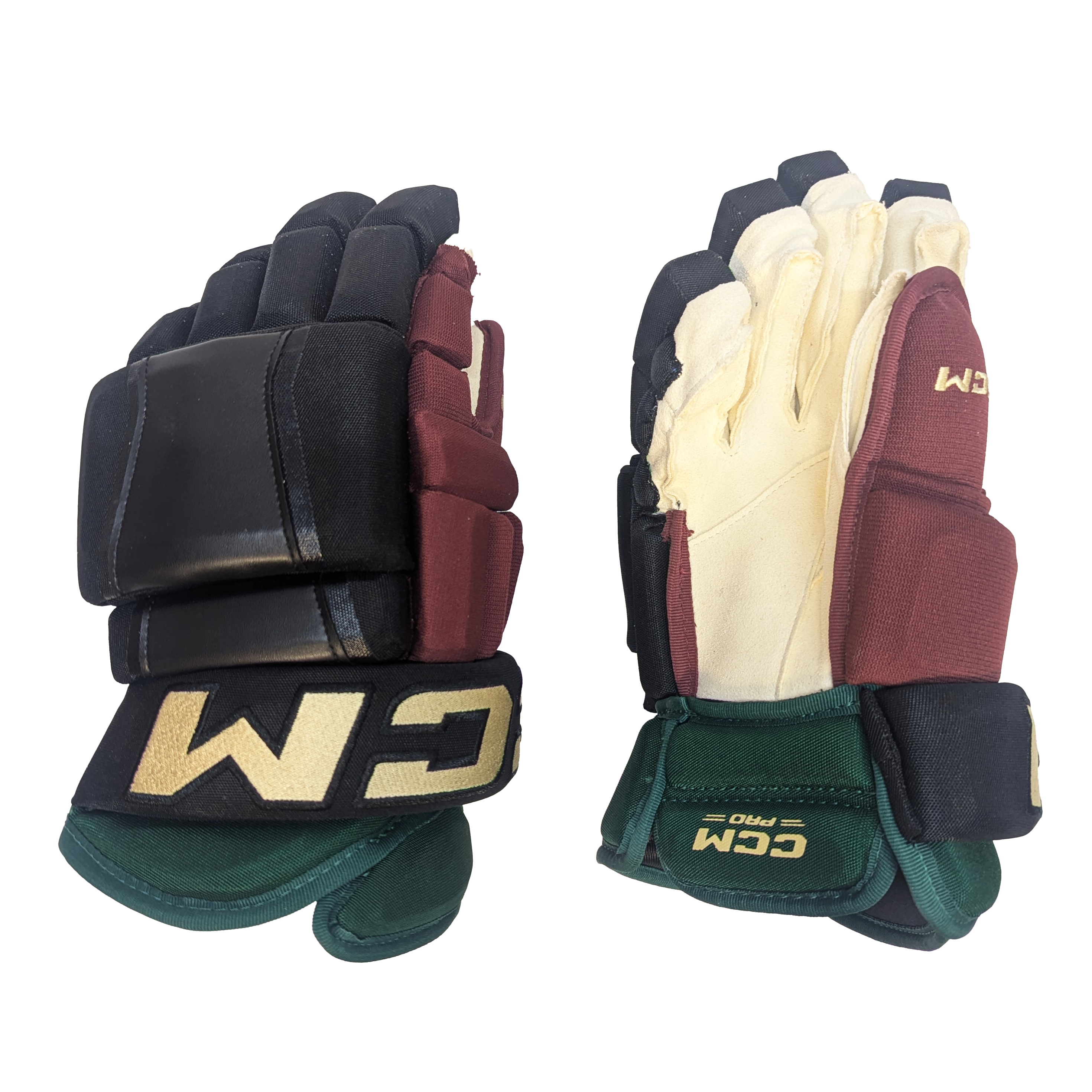 CCM HG97 - Gant NHL Pro Stock - Arizona Coyotes Kachina (Noir/Vert/Bourgogne)